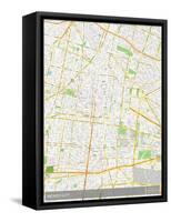 Mexico City, Mexico Map-null-Framed Stretched Canvas