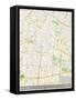 Mexico City, Mexico Map-null-Framed Stretched Canvas