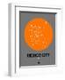 Mexico City Orange Subway Map-NaxArt-Framed Art Print