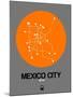 Mexico City Orange Subway Map-NaxArt-Mounted Art Print