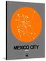 Mexico City Orange Subway Map-NaxArt-Stretched Canvas