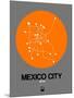 Mexico City Orange Subway Map-NaxArt-Mounted Art Print