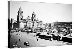 Mexico City: Zocalo, c1930-null-Stretched Canvas