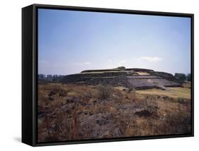 Mexico, Cuicuilco, Pyramid, Aztec Archaeological Site-null-Framed Stretched Canvas