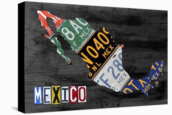 Mexico Done Gray-Design Turnpike-Stretched Canvas