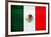 Mexico Flag Design with Wood Patterning - Flags of the World Series-Philippe Hugonnard-Framed Art Print