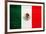 Mexico Flag Design with Wood Patterning - Flags of the World Series-Philippe Hugonnard-Framed Art Print