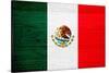 Mexico Flag Design with Wood Patterning - Flags of the World Series-Philippe Hugonnard-Stretched Canvas