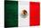 Mexico Flag Design with Wood Patterning - Flags of the World Series-Philippe Hugonnard-Stretched Canvas