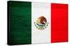 Mexico Flag Design with Wood Patterning - Flags of the World Series-Philippe Hugonnard-Stretched Canvas