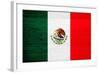 Mexico Flag Design with Wood Patterning - Flags of the World Series-Philippe Hugonnard-Framed Art Print