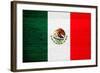 Mexico Flag Design with Wood Patterning - Flags of the World Series-Philippe Hugonnard-Framed Art Print