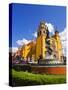 Mexico, Guanajuato, Basilica Coelgiata de Nuestra with it's colorful Yellow-Terry Eggers-Stretched Canvas