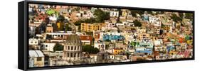 Mexico, Guanajuato, City view Panorama-Terry Eggers-Framed Stretched Canvas