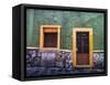 Mexico, Guanajuato, Colorful Back Alley-Terry Eggers-Framed Stretched Canvas