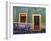 Mexico, Guanajuato, Colorful Back Alley-Terry Eggers-Framed Photographic Print