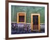 Mexico, Guanajuato, Colorful Back Alley-Terry Eggers-Framed Photographic Print