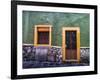 Mexico, Guanajuato, Colorful Back Alley-Terry Eggers-Framed Photographic Print