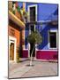 Mexico, Guanajuato, Colorful Back Alley-Terry Eggers-Mounted Photographic Print