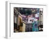 Mexico, Guanajuato, Colorful Back Alley-Terry Eggers-Framed Photographic Print