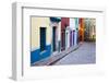 Mexico, Guanajuato, Colorful Back Alley-Terry Eggers-Framed Photographic Print