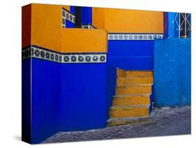 Mexico, Guanajuato, Colorful Back Alley-Terry Eggers-Stretched Canvas