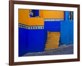 Mexico, Guanajuato, Colorful Back Alley-Terry Eggers-Framed Photographic Print