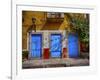 Mexico, Guanajuato, Colorful Doors of the Back Alley-Terry Eggers-Framed Photographic Print