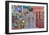 Mexico, Guanajuato. Colorful Houses and Church Domes-Jaynes Gallery-Framed Photographic Print