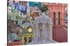 Mexico, Guanajuato. Colorful Houses and Church Domes-Jaynes Gallery-Stretched Canvas