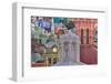 Mexico, Guanajuato. Colorful Houses and Church Domes-Jaynes Gallery-Framed Photographic Print