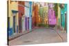 Mexico, Guanajuato. Colorful Street Scene-Jaynes Gallery-Stretched Canvas