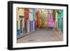 Mexico, Guanajuato. Colorful Street Scene-Jaynes Gallery-Framed Photographic Print