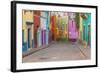 Mexico, Guanajuato. Colorful Street Scene-Jaynes Gallery-Framed Photographic Print