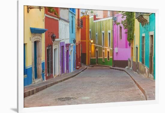 Mexico, Guanajuato. Colorful Street Scene-Jaynes Gallery-Framed Premium Photographic Print