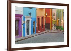 Mexico, Guanajuato. Colorful Street Scene-Jaynes Gallery-Framed Photographic Print