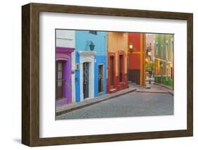 Mexico, Guanajuato. Colorful Street Scene-Jaynes Gallery-Framed Photographic Print