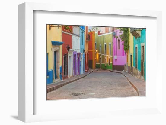 Mexico, Guanajuato. Colorful Street Scene-Jaynes Gallery-Framed Photographic Print