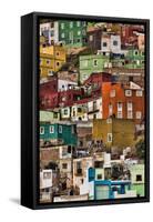 Mexico, Guanajuato. Detail of Homes on Hillside-Jaynes Gallery-Framed Stretched Canvas