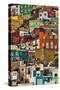 Mexico, Guanajuato. Detail of Homes on Hillside-Jaynes Gallery-Stretched Canvas