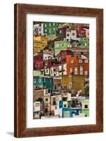 Mexico, Guanajuato. Detail of Homes on Hillside-Jaynes Gallery-Framed Photographic Print