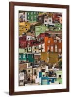 Mexico, Guanajuato. Detail of Homes on Hillside-Jaynes Gallery-Framed Photographic Print