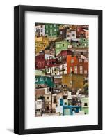Mexico, Guanajuato. Detail of Homes on Hillside-Jaynes Gallery-Framed Photographic Print