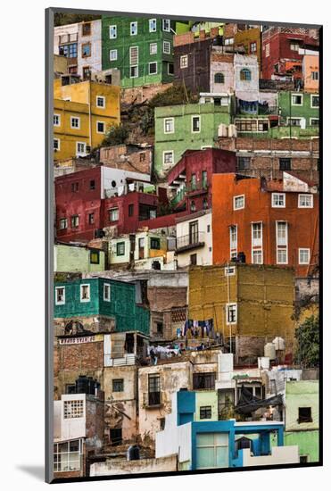 Mexico, Guanajuato. Detail of Homes on Hillside-Jaynes Gallery-Mounted Photographic Print