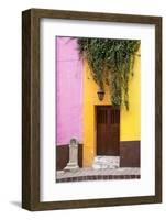 Mexico, Guanajuato, Door and Fountain in Guanajuato-Hollice Looney-Framed Photographic Print