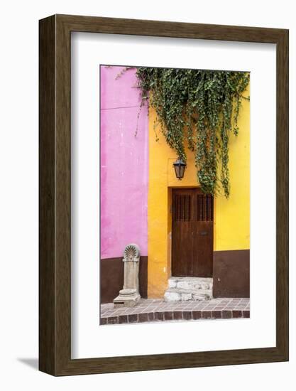 Mexico, Guanajuato, Door and Fountain in Guanajuato-Hollice Looney-Framed Photographic Print