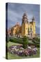 Mexico, Guanajuato. Gardens Welcome Visitors to the Colorful Town-Brenda Tharp-Stretched Canvas