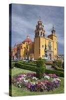 Mexico, Guanajuato. Gardens Welcome Visitors to the Colorful Town-Brenda Tharp-Stretched Canvas