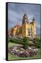 Mexico, Guanajuato. Gardens Welcome Visitors to the Colorful Town-Brenda Tharp-Framed Stretched Canvas