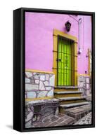 Mexico, Guanajuato, House in Guanajuato-Hollice Looney-Framed Stretched Canvas